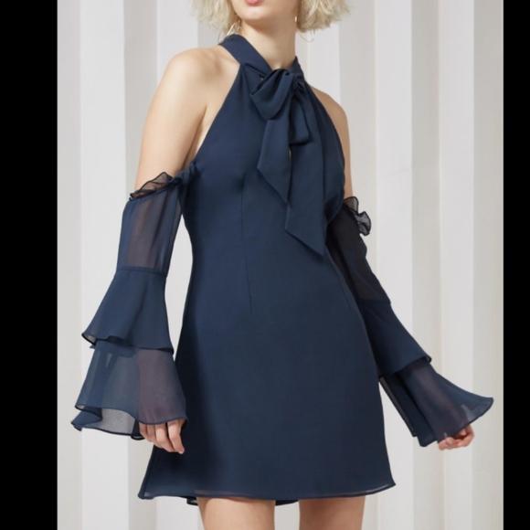 See copy listing / Keepsake Twilight Dreams Cold Shoulder Minidress xl - Picture 5 of 15